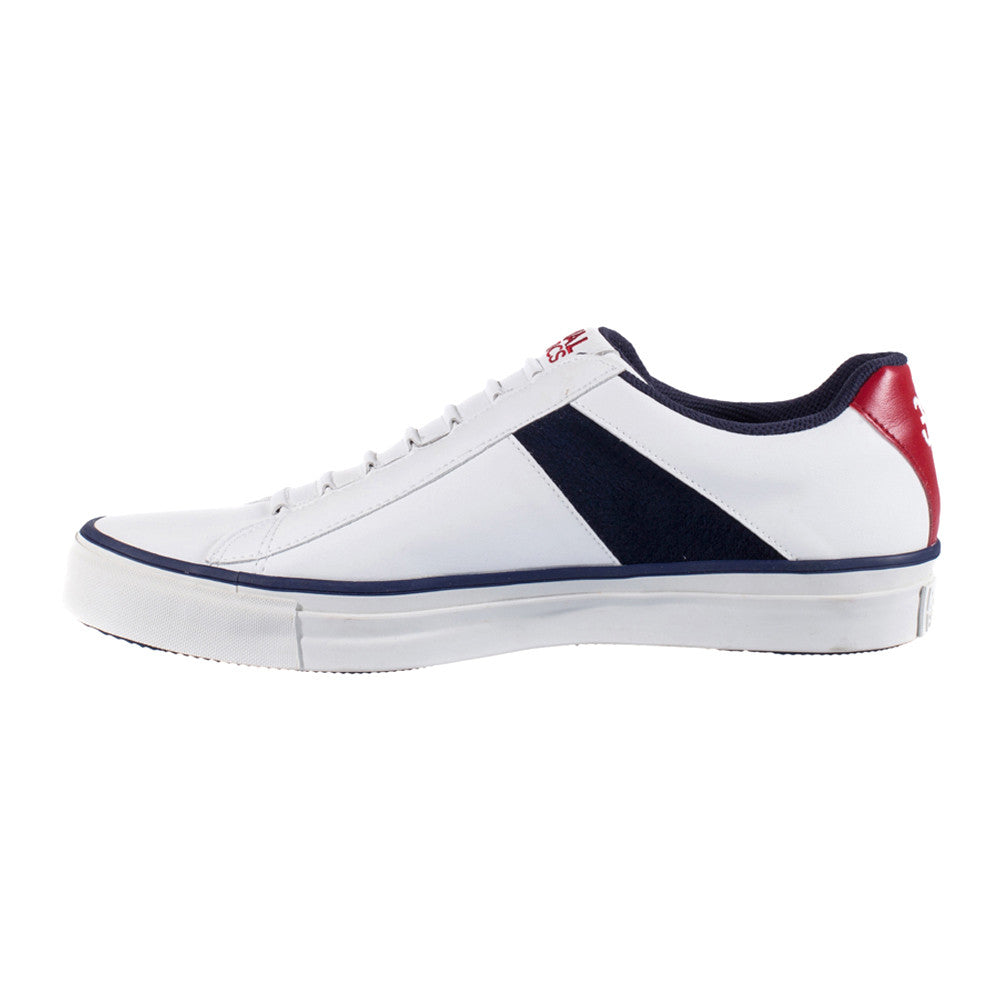 Royal Elastics Men's Cruiser White Black Red Microfiber Low Tops