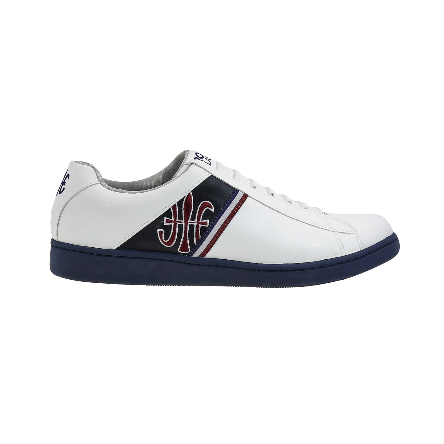 Royal Elastics Men's Jazz White Dark Blue Microfiber Low Tops