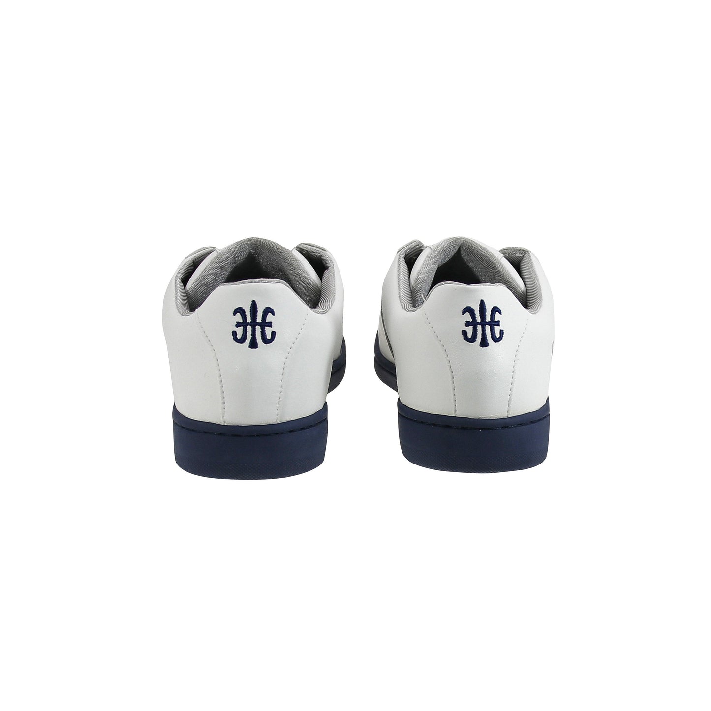 Royal Elastics Men's Jazz White Dark Blue Microfiber Low Tops