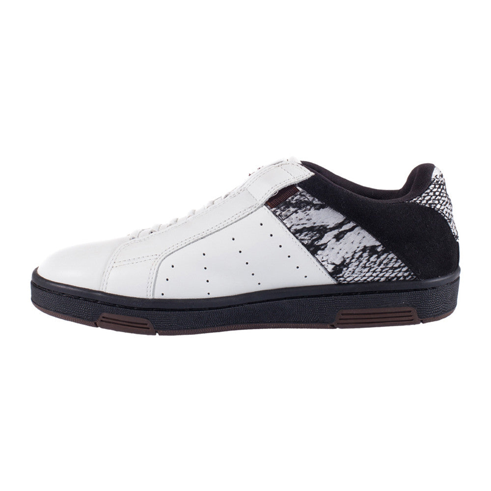 Royal Elastics Men's Icon White Black Leather Sneakers