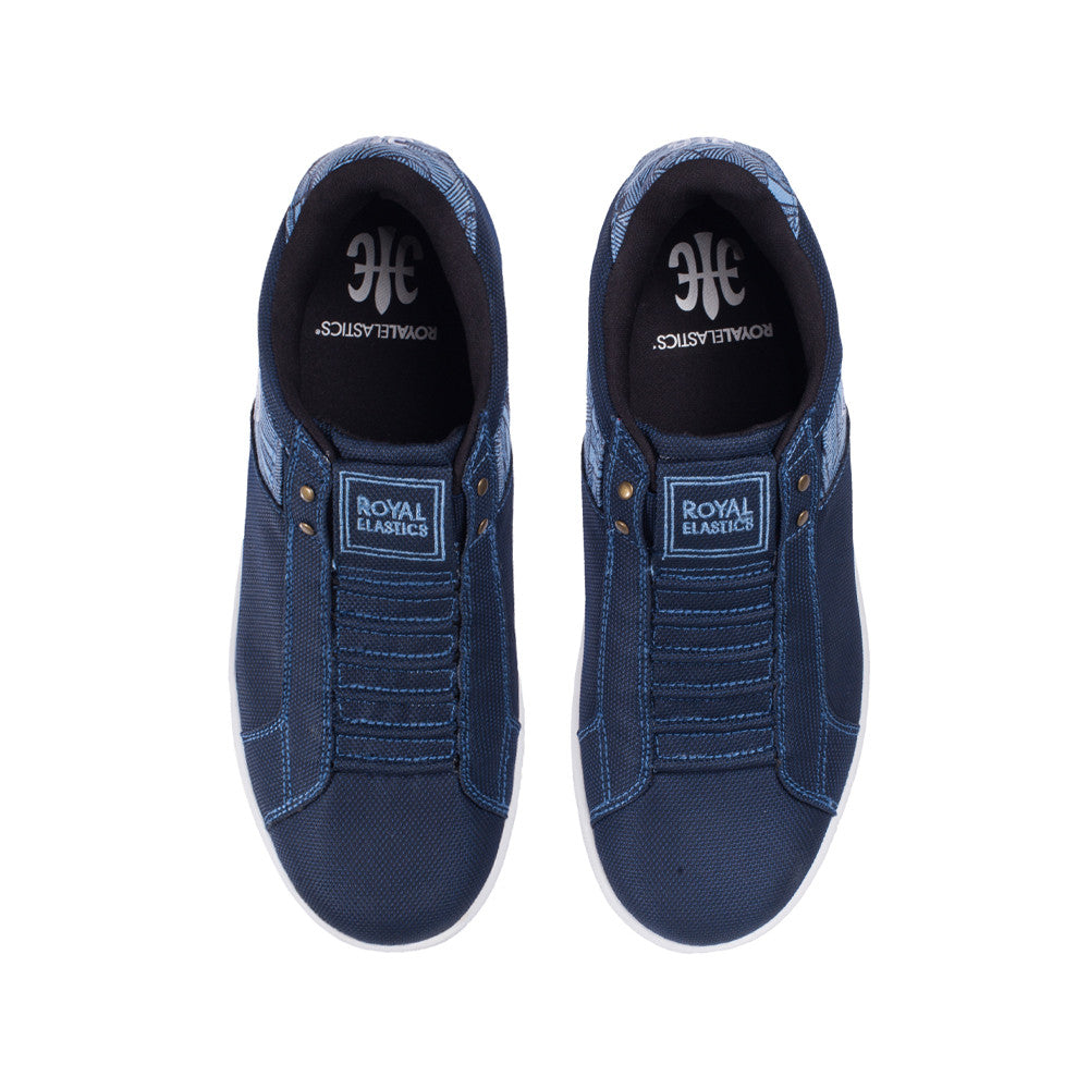 Royal Elastics Men's Icon Blue Polyester Sneakers