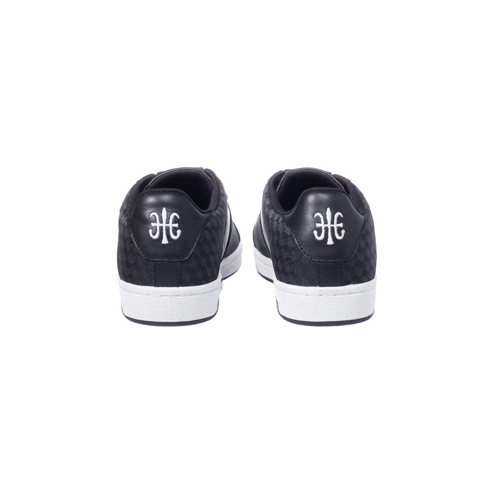 Royal Elastics Men's Icon Black Red Leather Sneakers