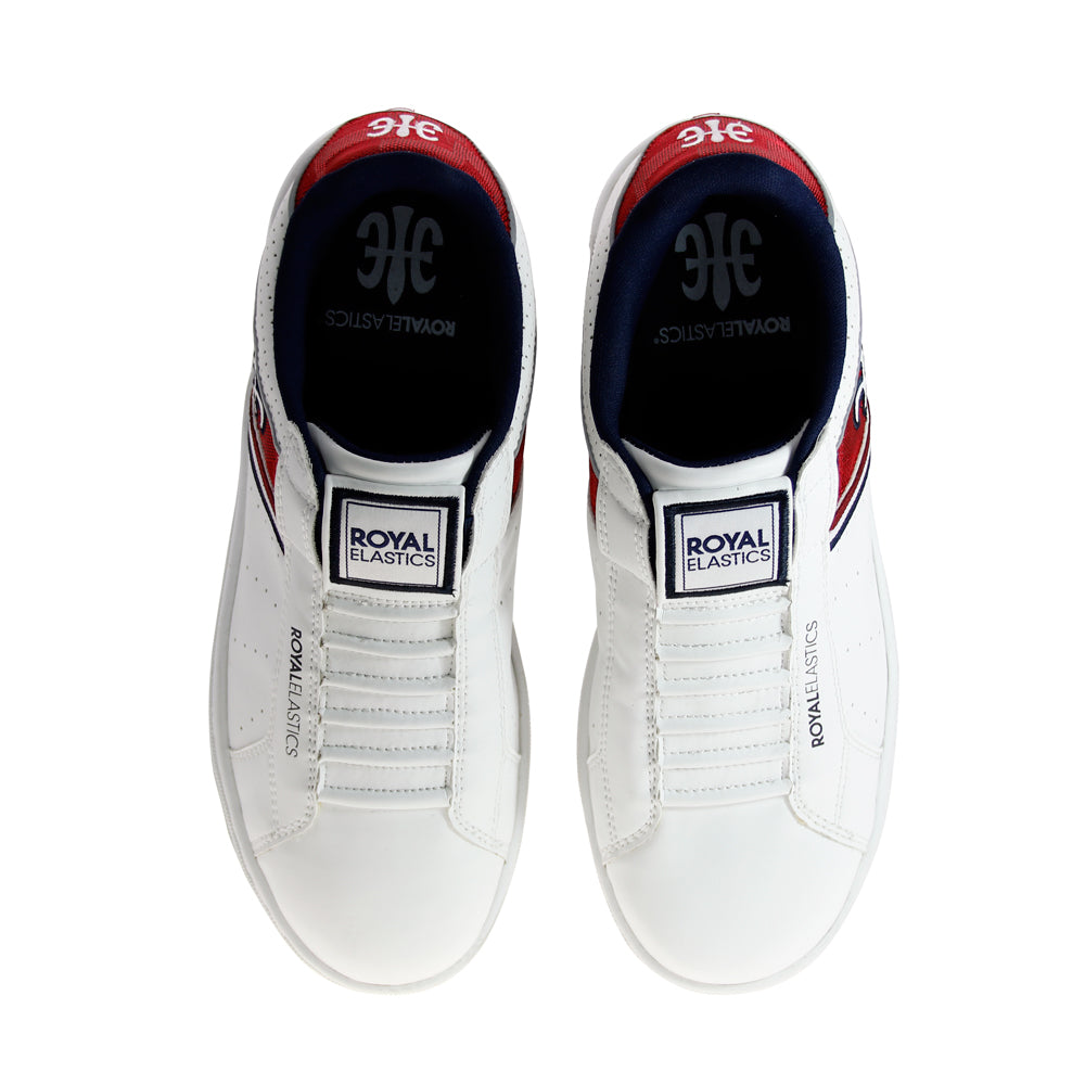 Royal Elastics Men's Icon Alpha White Red Blue Sneakers