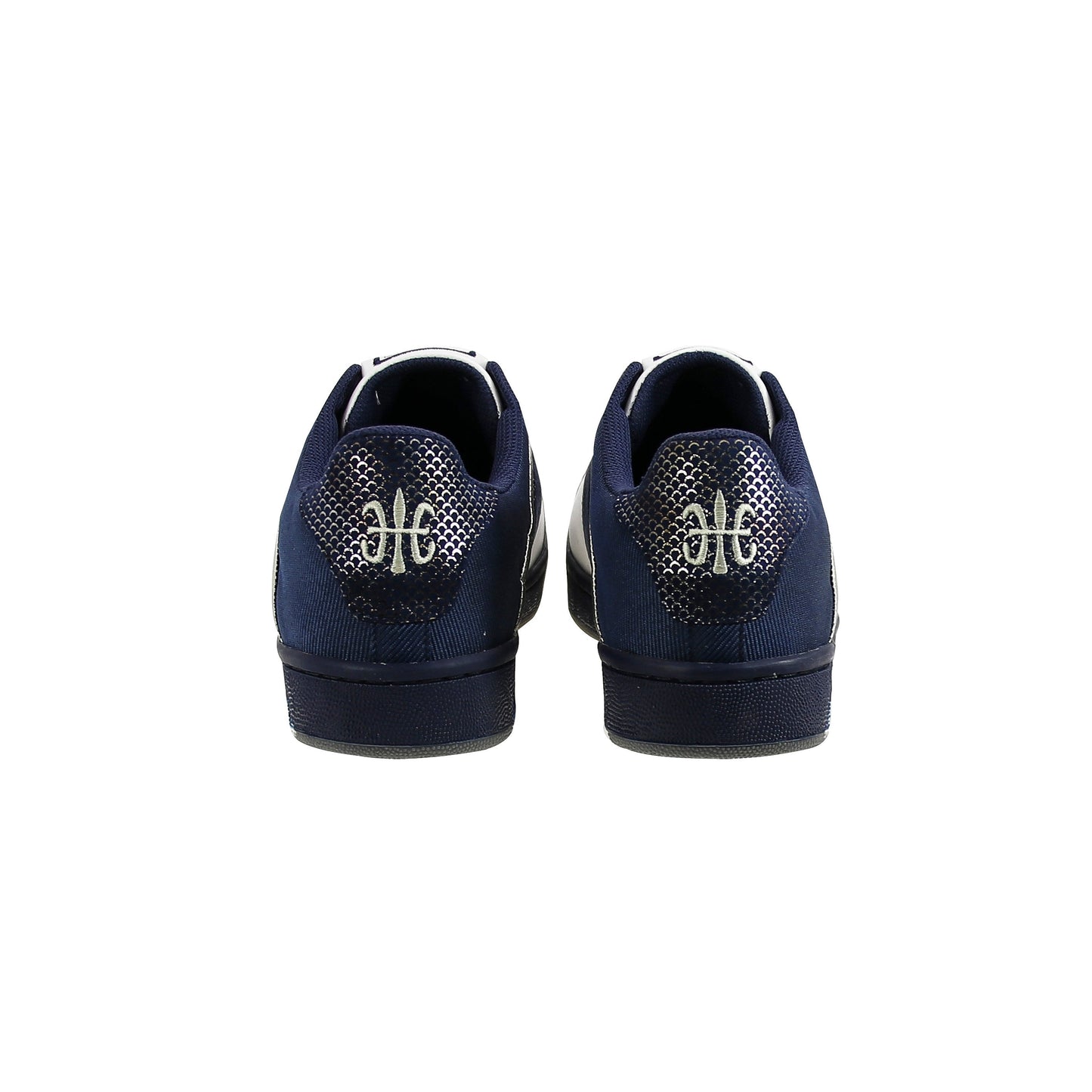 Royal Elastics Men's Icon White Dark Blue Leather Sneakers