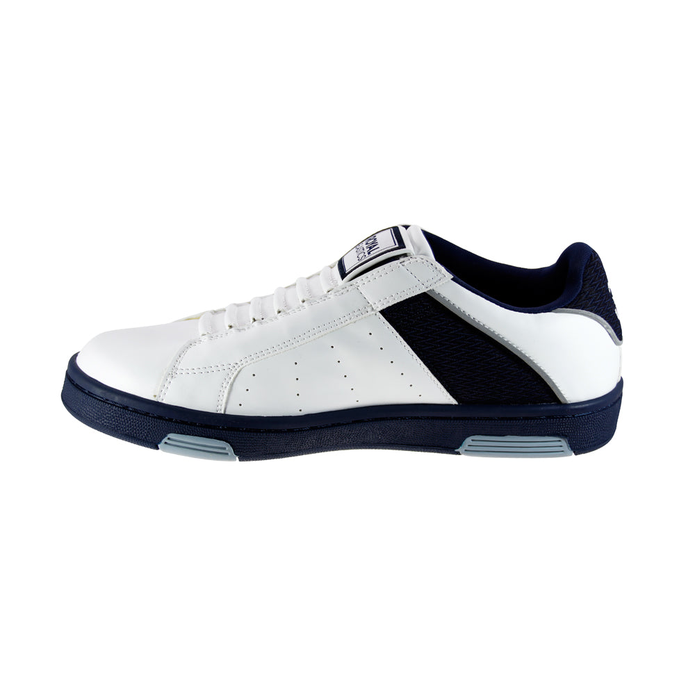 Royal Elastics Men's Icon Alpha White Blue Microfiber Sneakers – alternate view 3