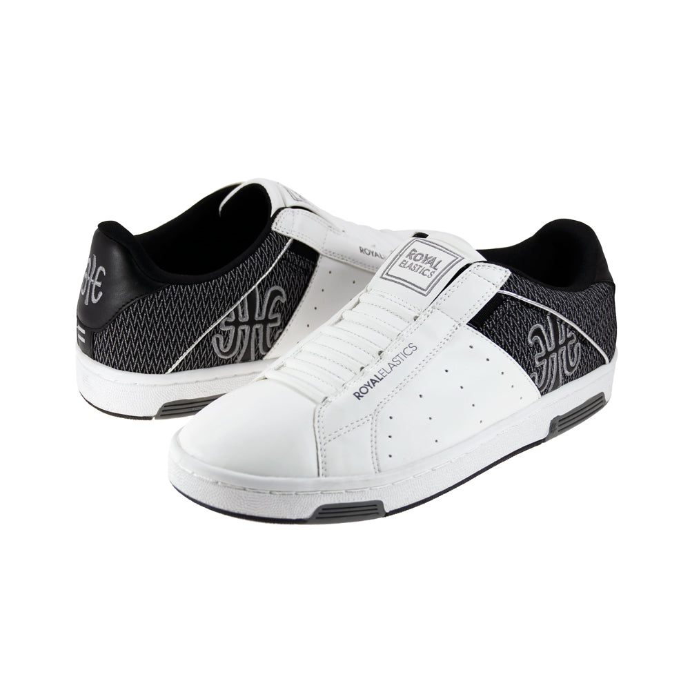 Royal Elastics Men's Icon Alpha White Gray Black Sneakers