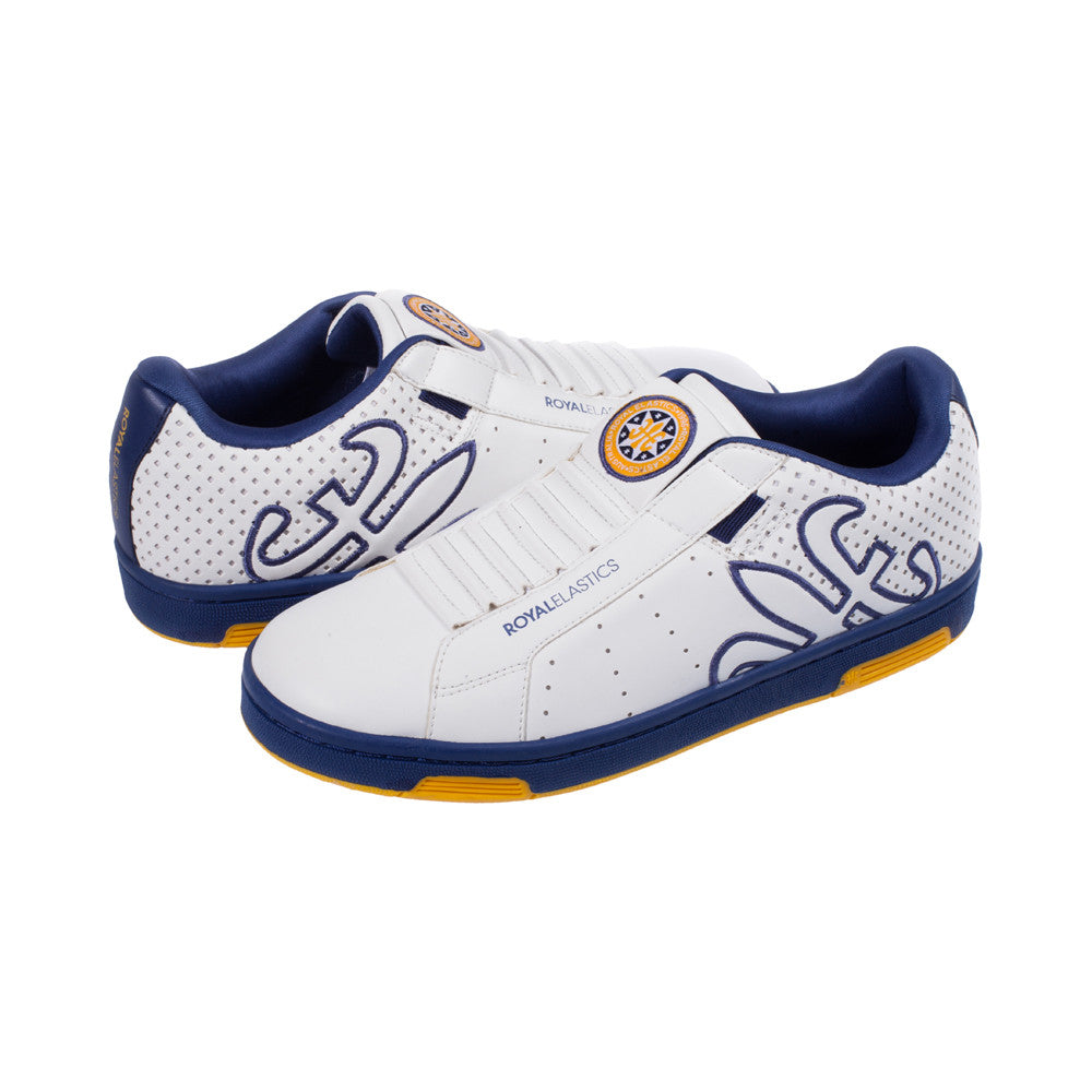 Royal Elastics Men's Hydra White Blue Yellow Sneakers