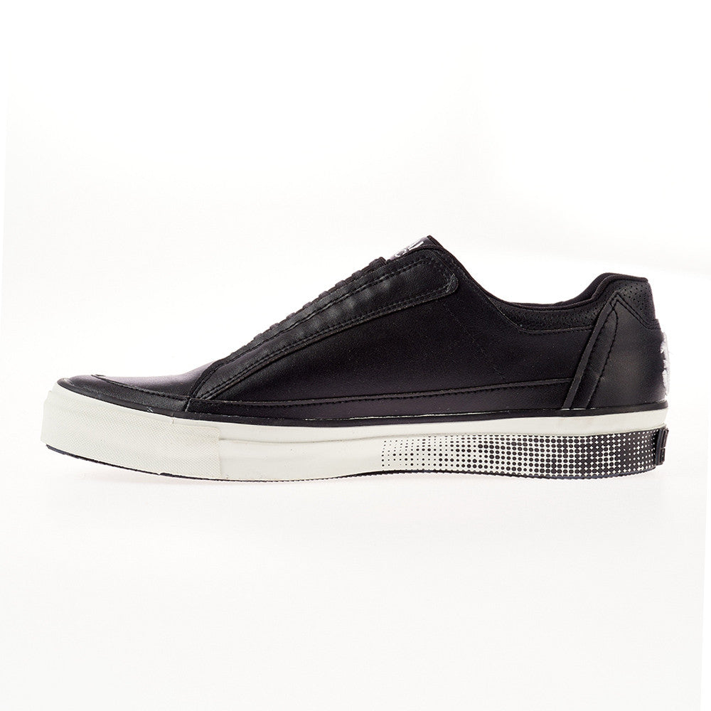 Royal Elastics Men's King White Black Microfiber Low Tops