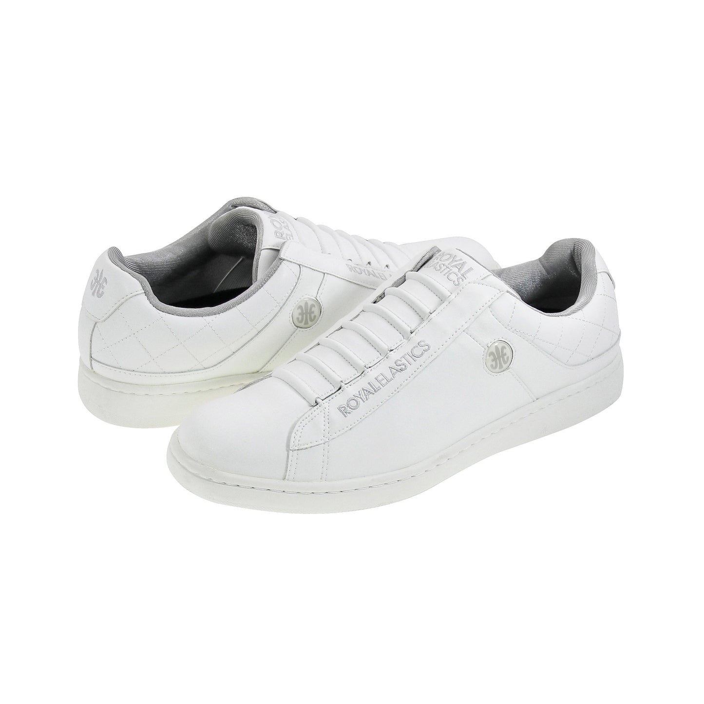 Royal Elastics Men's New Duke White Microfiber Low Tops