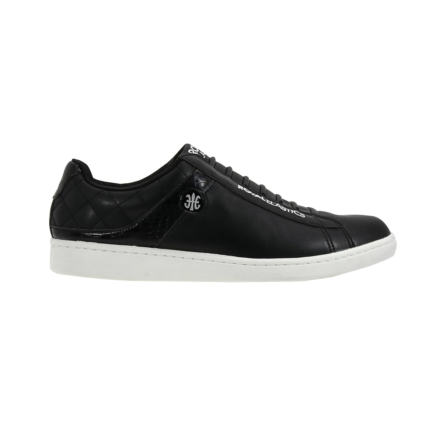 Royal Elastics Men's New Duke Black Microfiber Low Tops