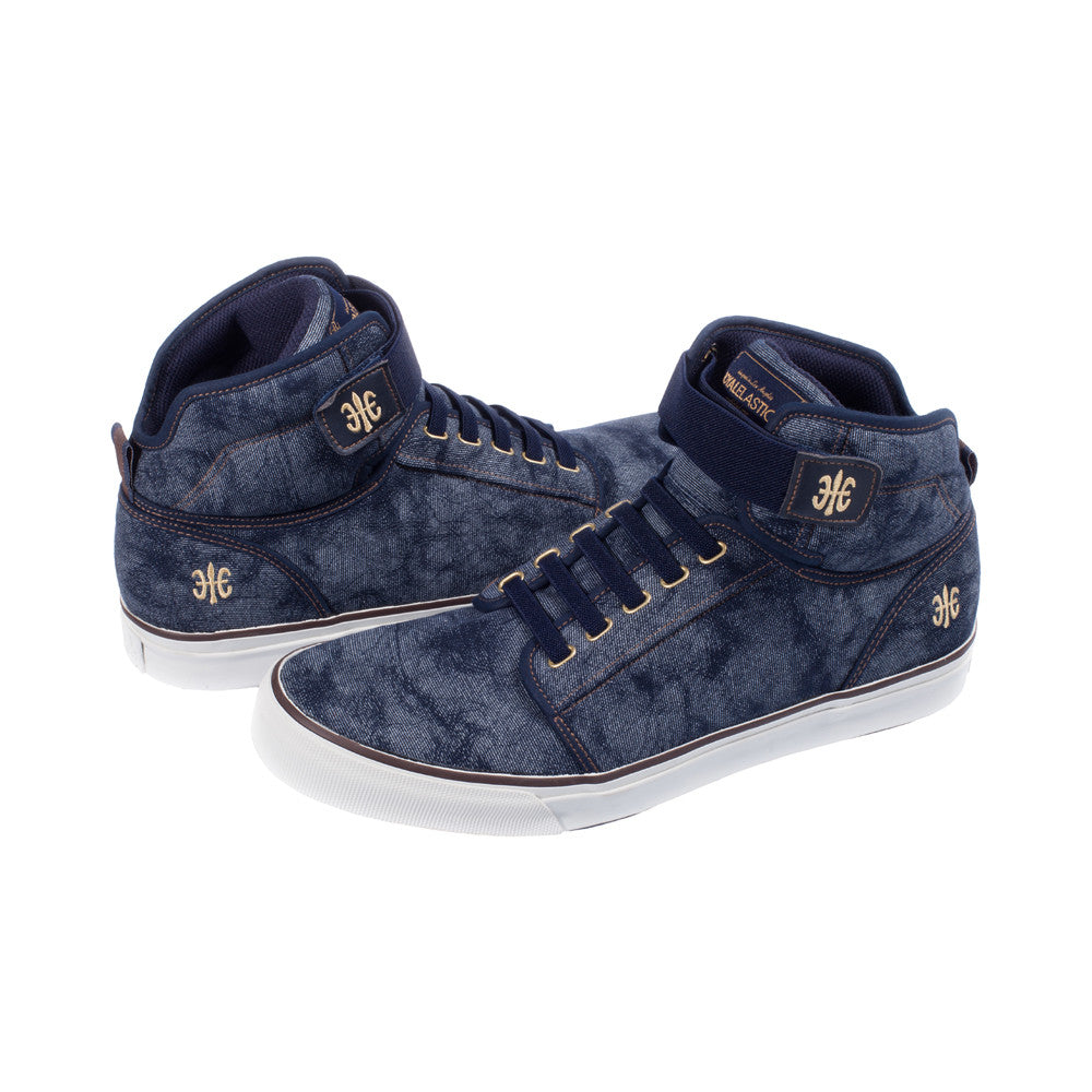 Royal Elastics Men's Medio Dark Blue Canvas High Tops