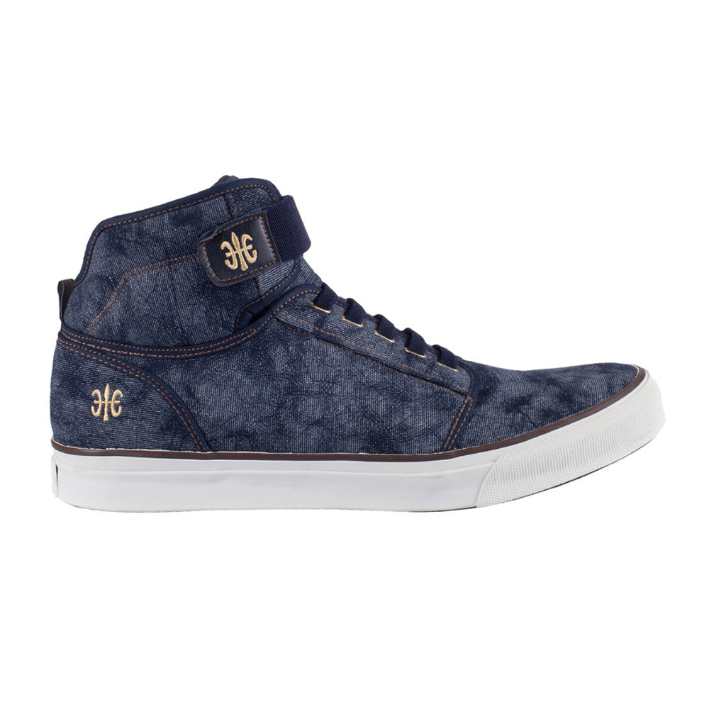 Royal Elastics Men's Medio Dark Blue Canvas High Tops