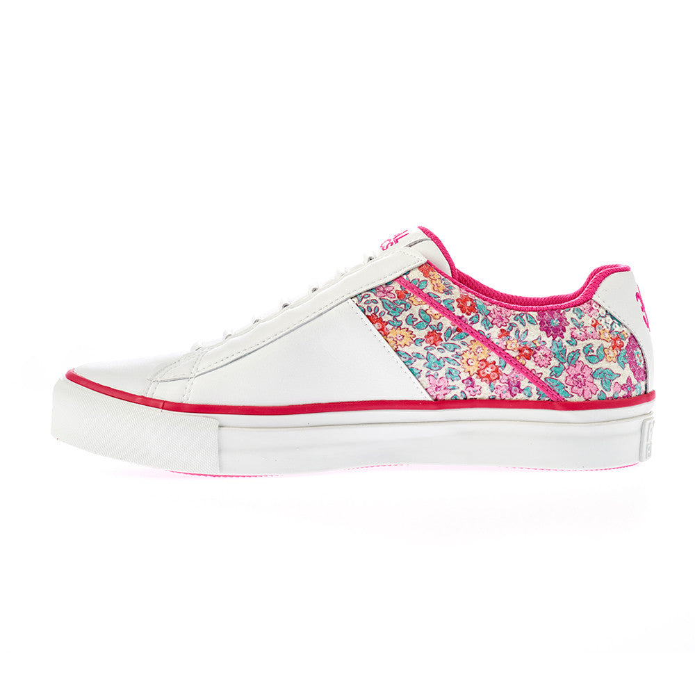 Royal Elastics Women's Cruiser White Pink Microfiber Low Tops