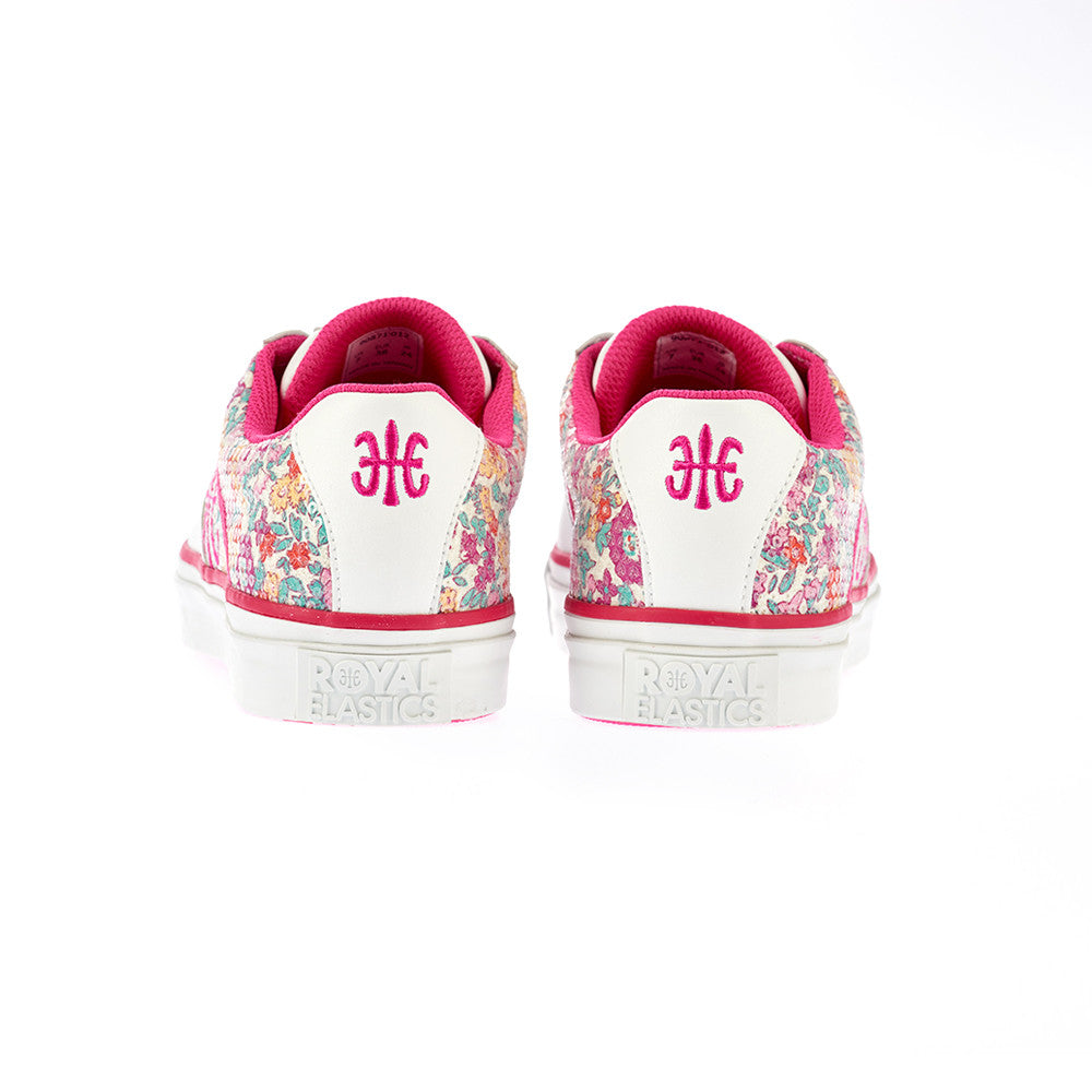 Royal Elastics Women's Cruiser White Pink Microfiber Low Tops