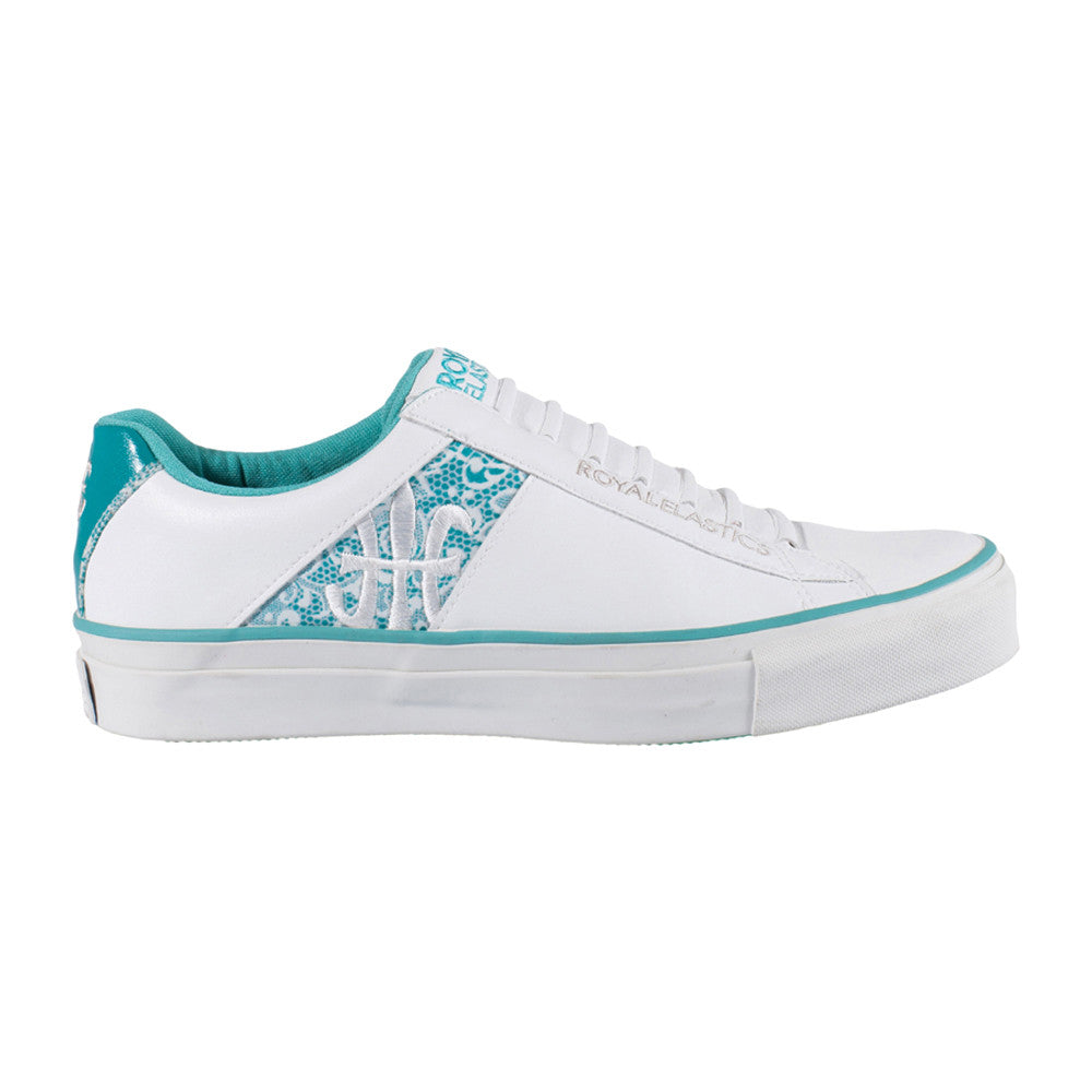 Royal Elastics Women's Cruiser White Green Microfiber Low Tops