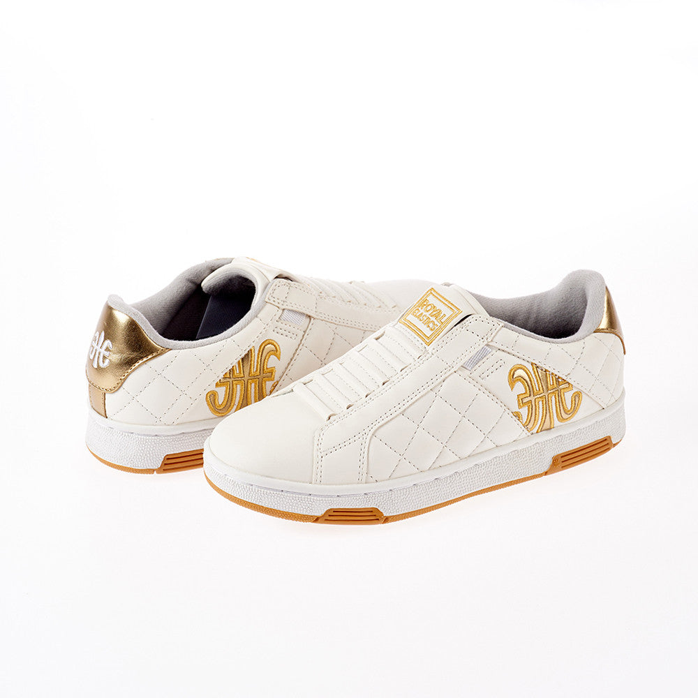 Royal Elastics Women's Icon Alpha White Gold Sneakers