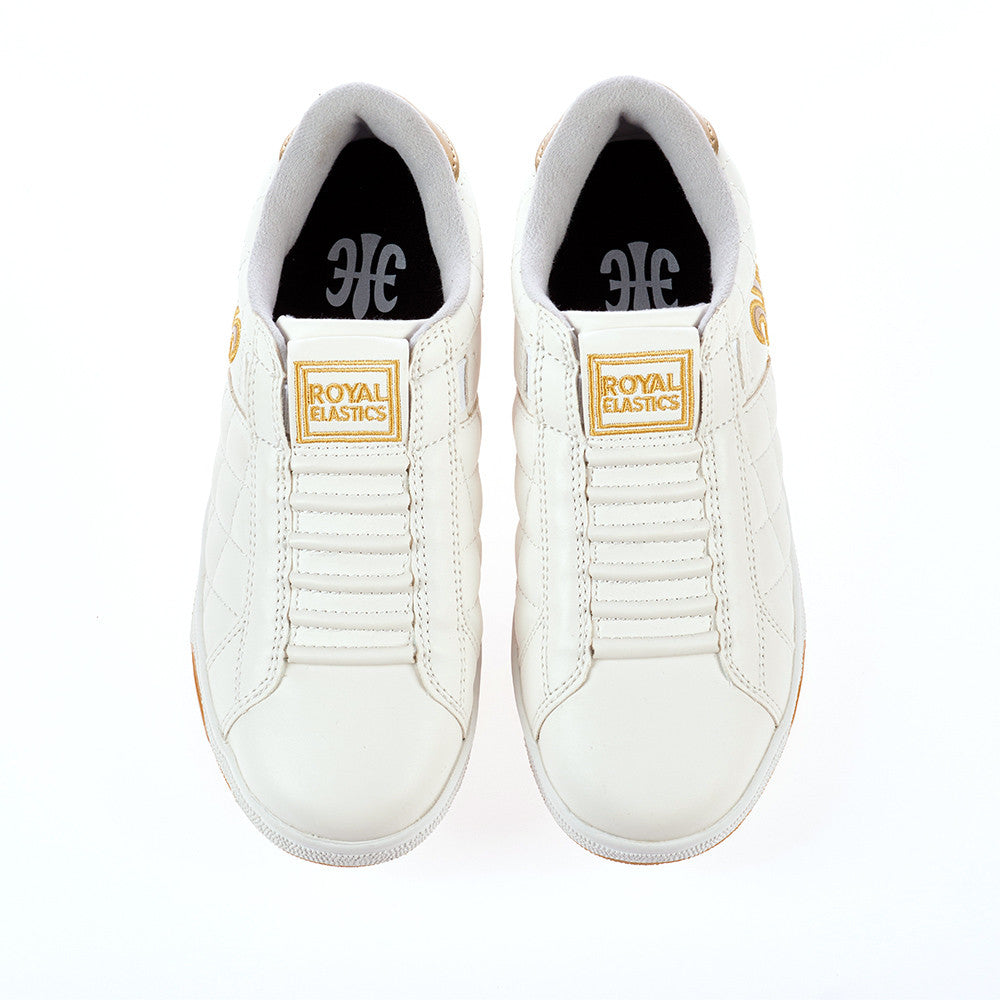 Royal Elastics Women's Icon Alpha White Gold Sneakers