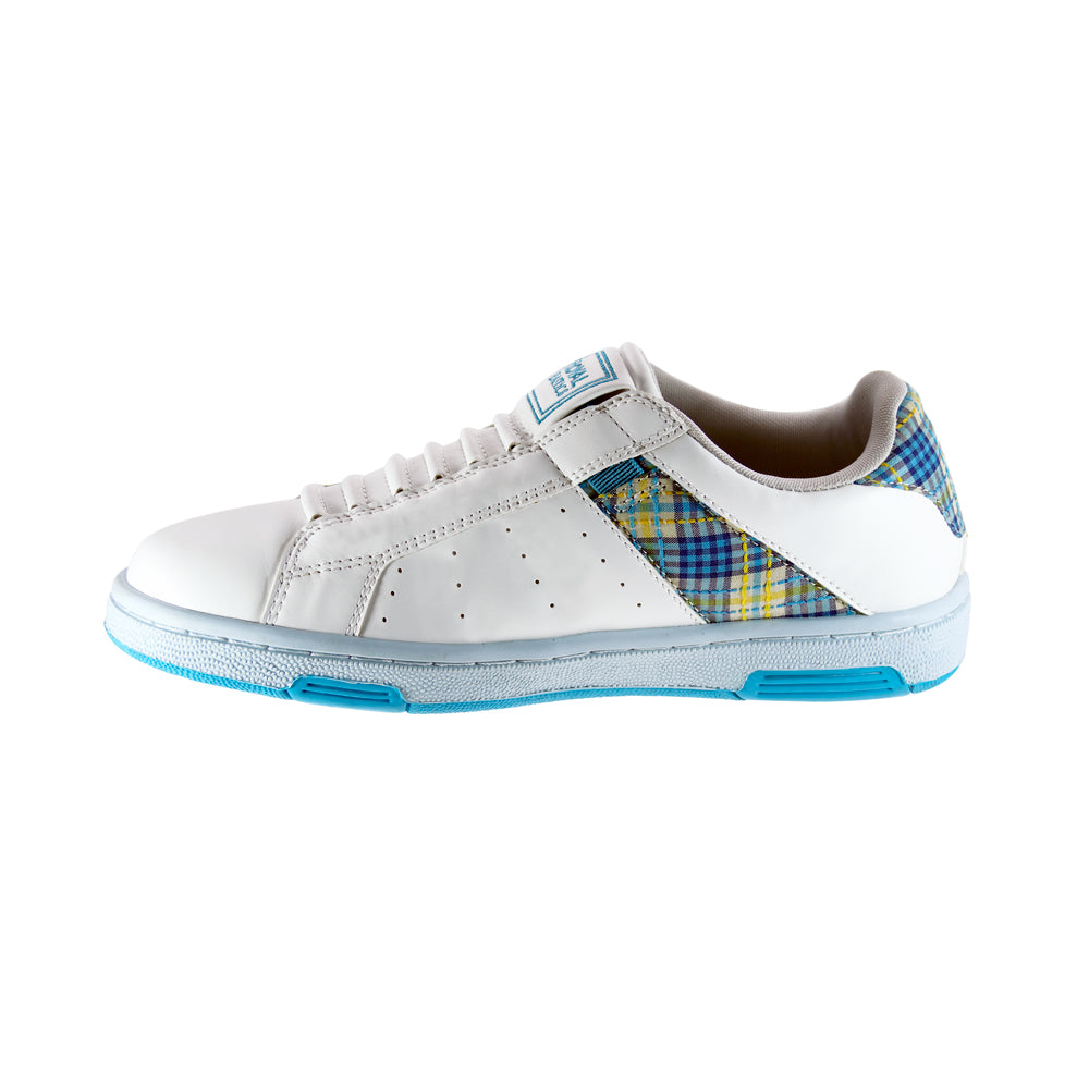 Royal Elastics Women's Icon Alpha White Blue Gold Sneakers